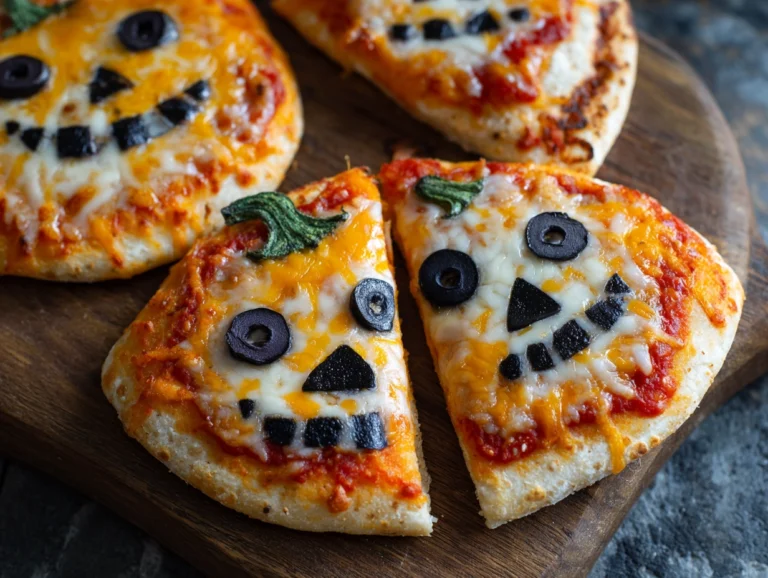 Spooky Mini Halloween Pizza Recipe for Family