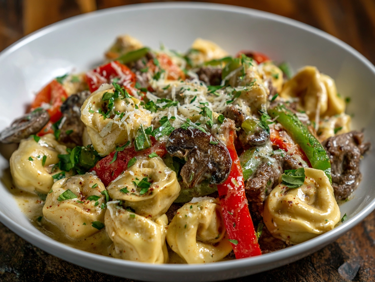 philly cheesesteak tortellini