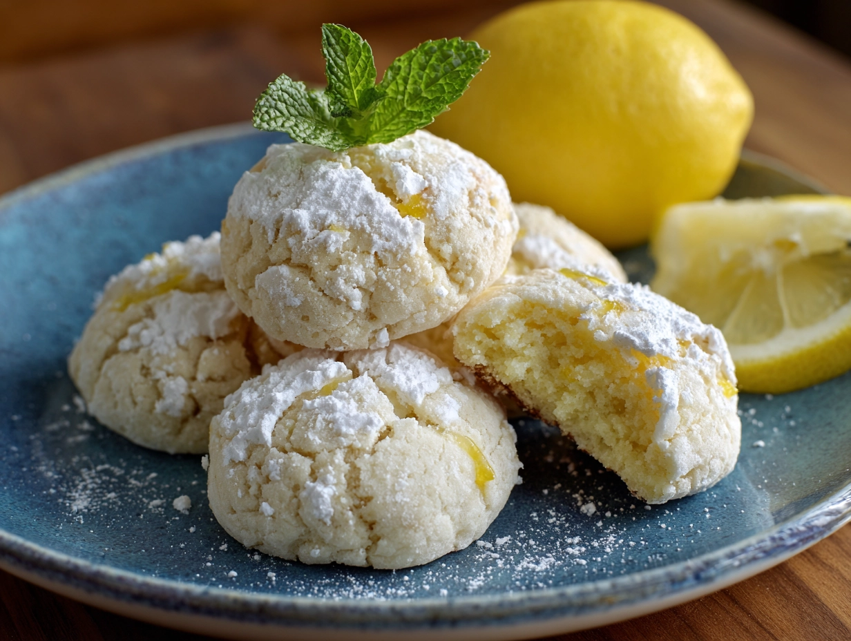 Crumbly Lemon Meltaway Cookies Recipe