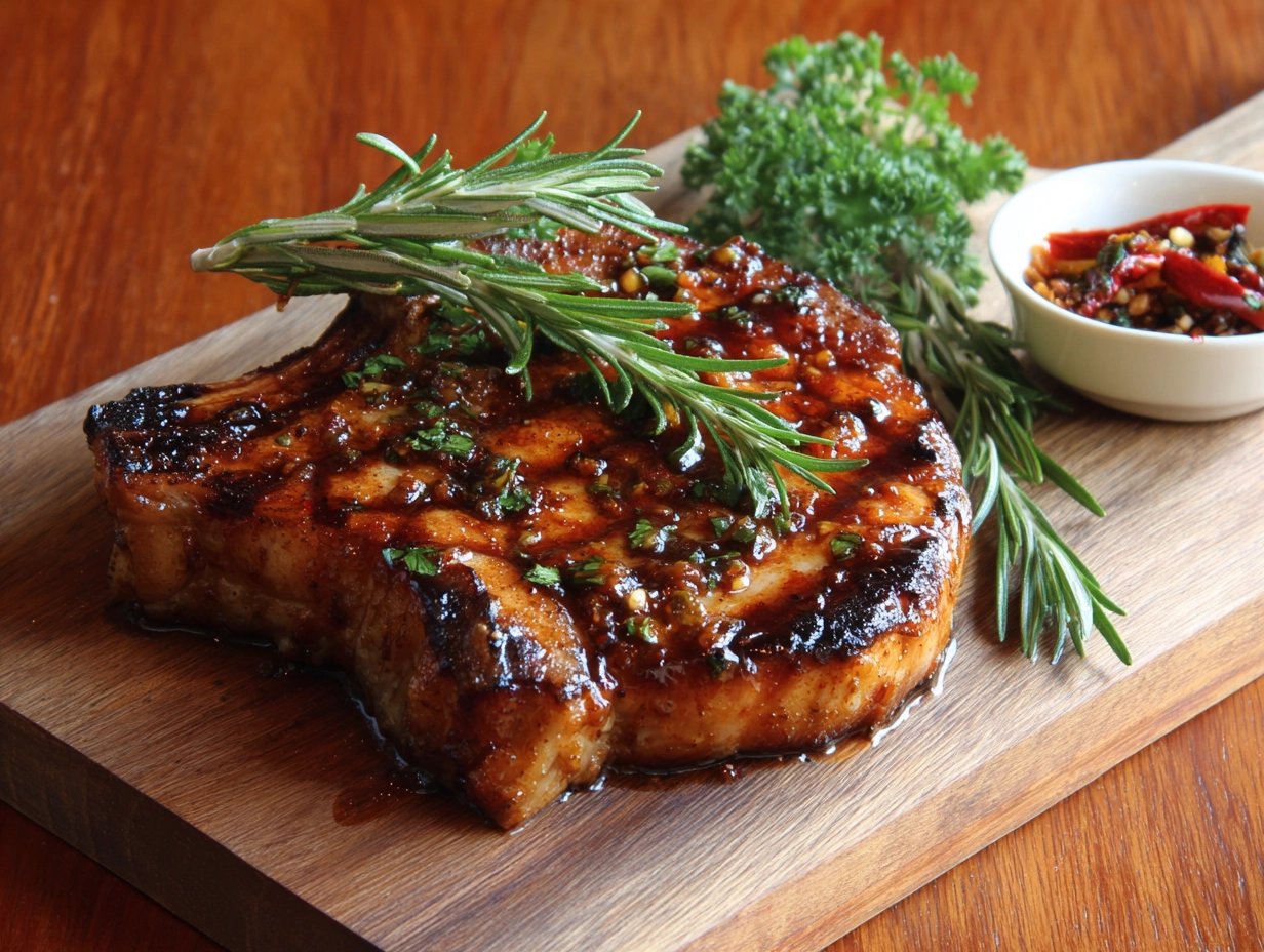 Marinate Pork Chops.