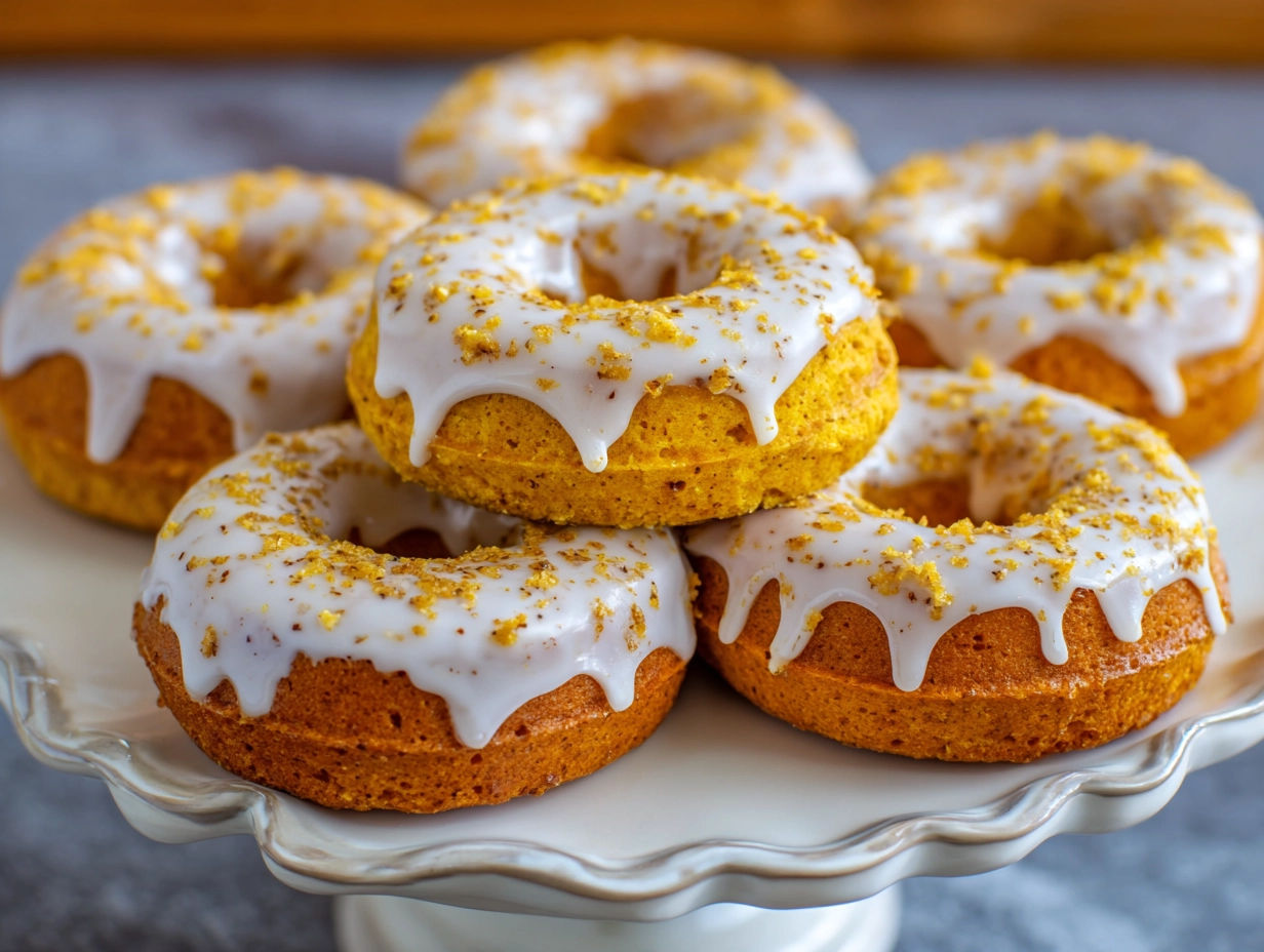 Oven Baked Pumpkin Donuts Recipe.