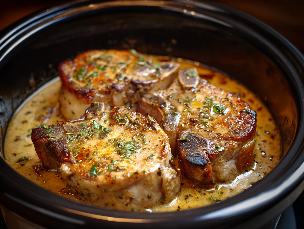 Pork Chops In The Crock Pot.