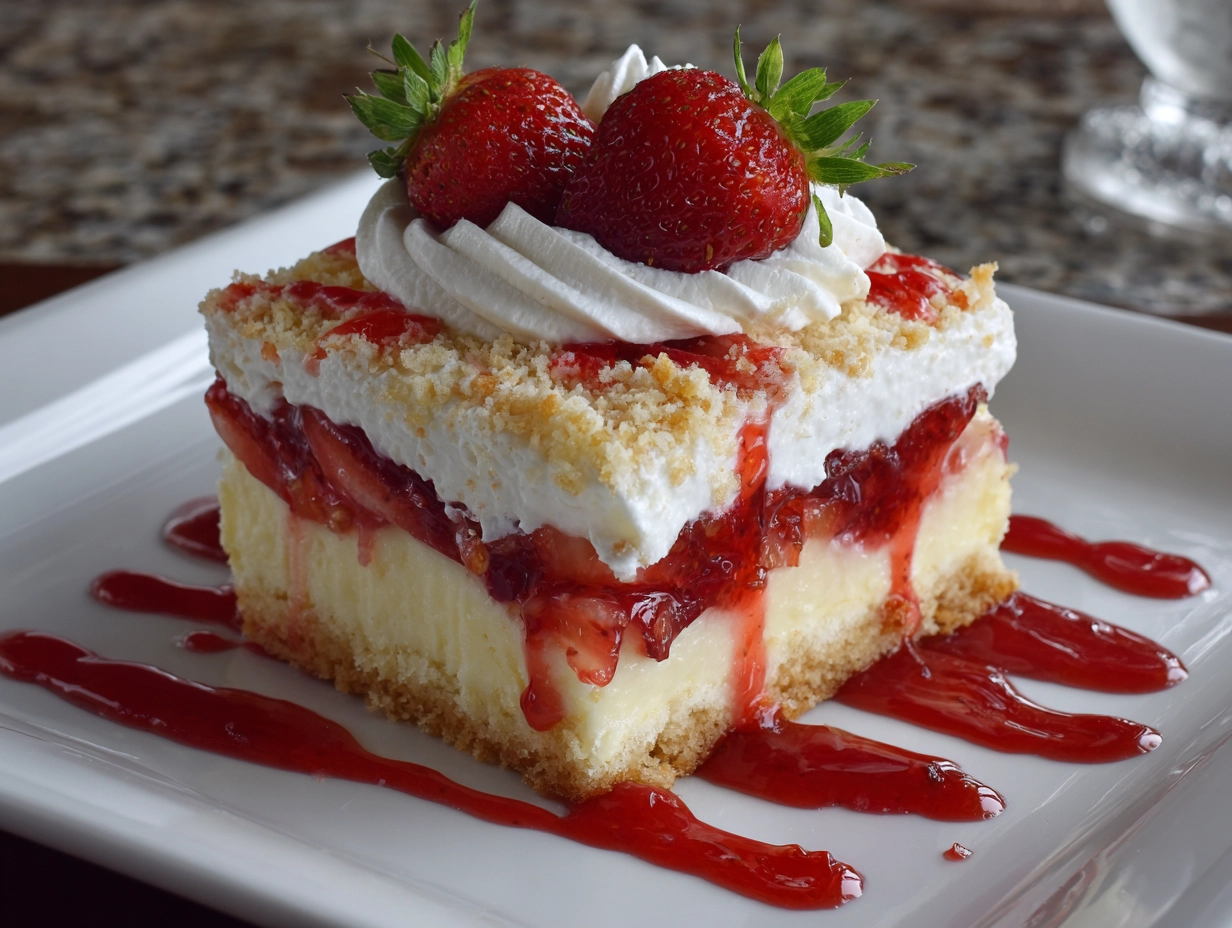 Strawberry Shortcake With Cream Cheese