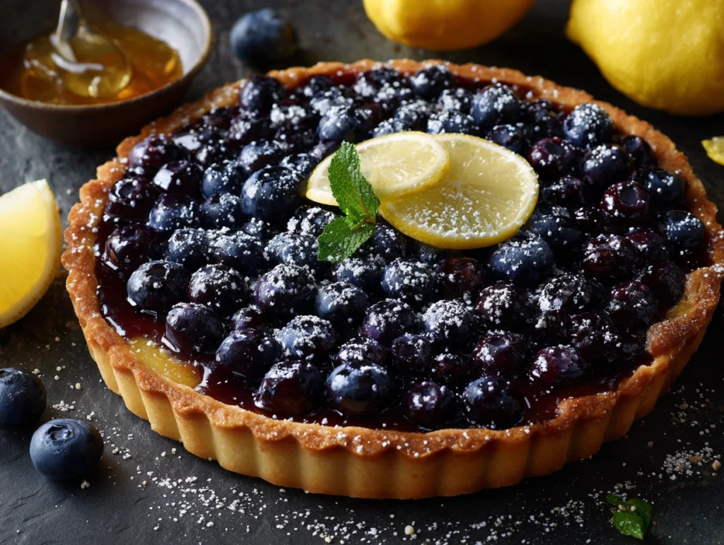 Tangy Lemon Blueberry Tart Recipe