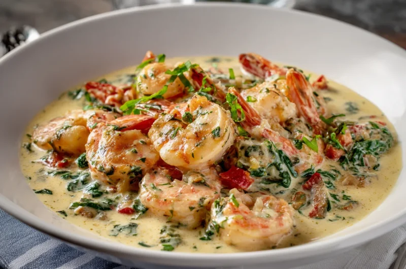 Velvety Creamy Tuscan Shrimp Recipe