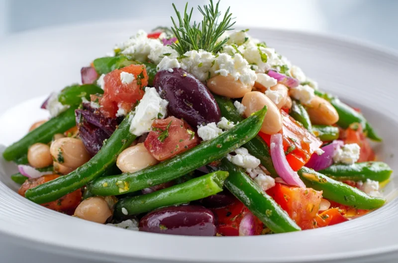 Protein Double Bean Mediterranean Salad Recipe