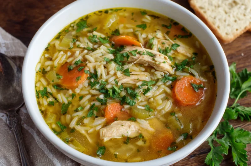 Hearty Chicken and Rice Comfort Soup Recipe