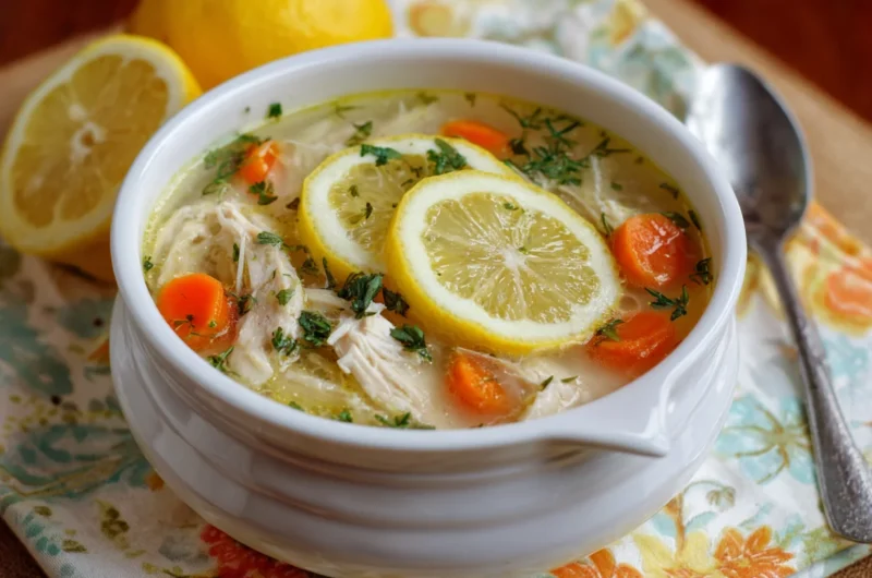 Zesty Lemon Chicken Soup Recipe