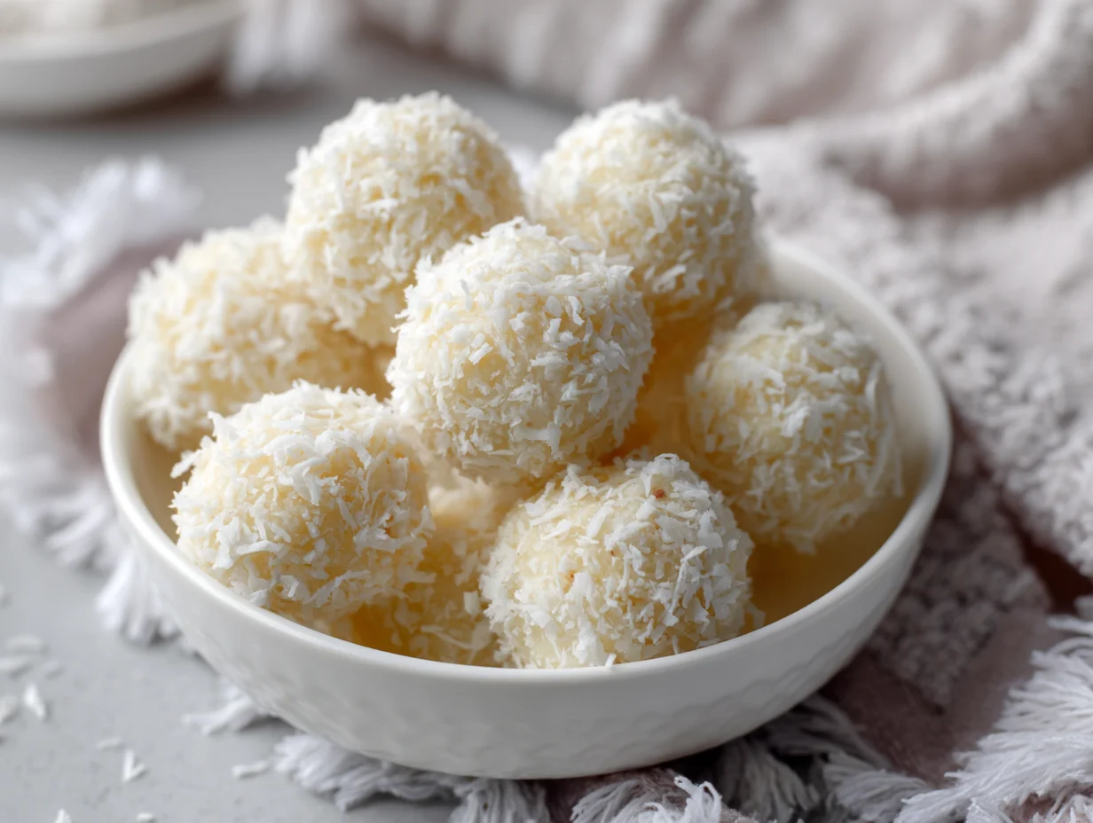 No Bake Coconut Cream Balls