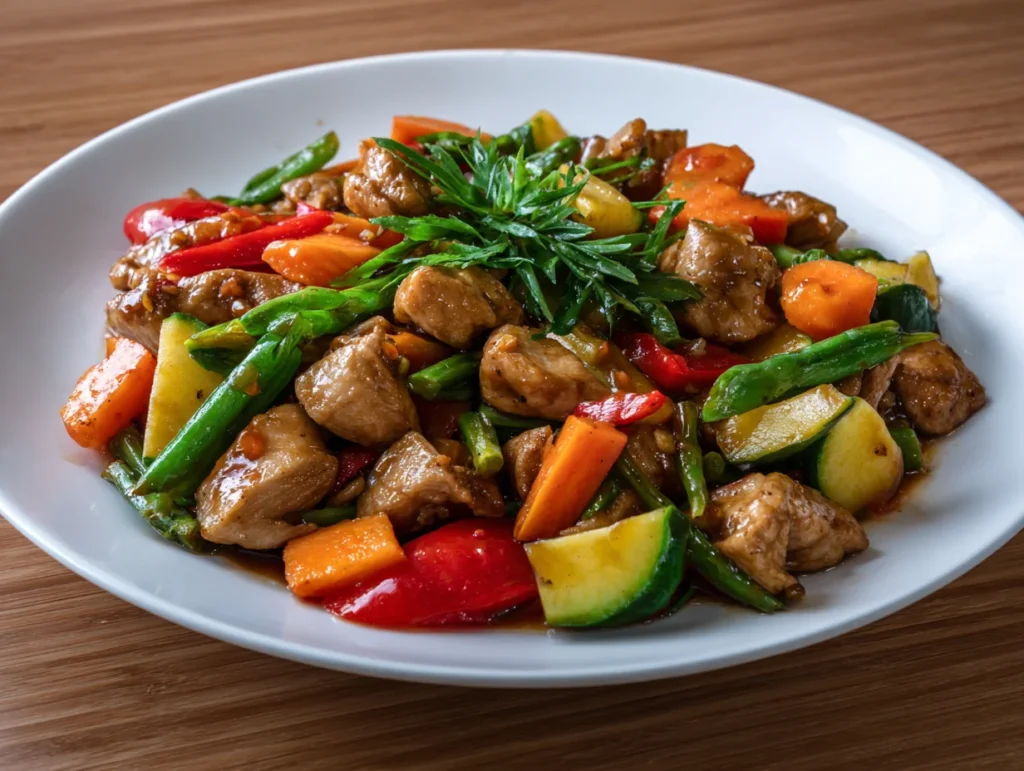 Stir-Fry Chicken And Vegetables Chinese
