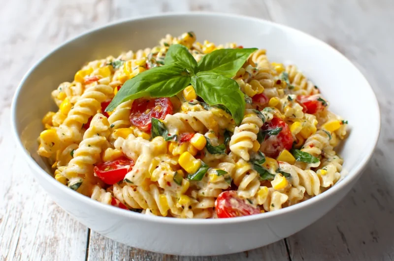 Fresh Street Corn Pasta Salad Recipe