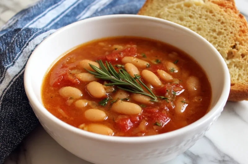Healthy Tuscan White Bean Soup Recipe