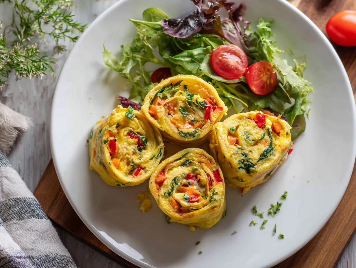 Veggie Omelette Roll Ups