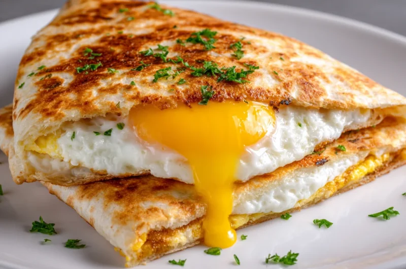 Crispy Fried Egg Quesadilla Recipe