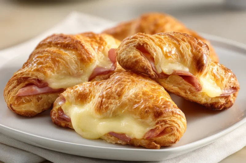 Buttery Ham and Cheese Croissants Recipe