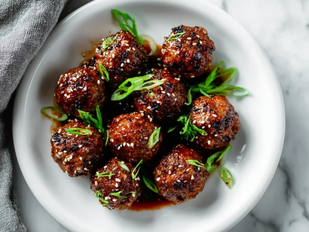Korean BBQ Meatballs