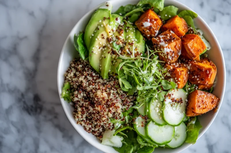 Nutty Sweet Potato Quinoa Bowl Recipe