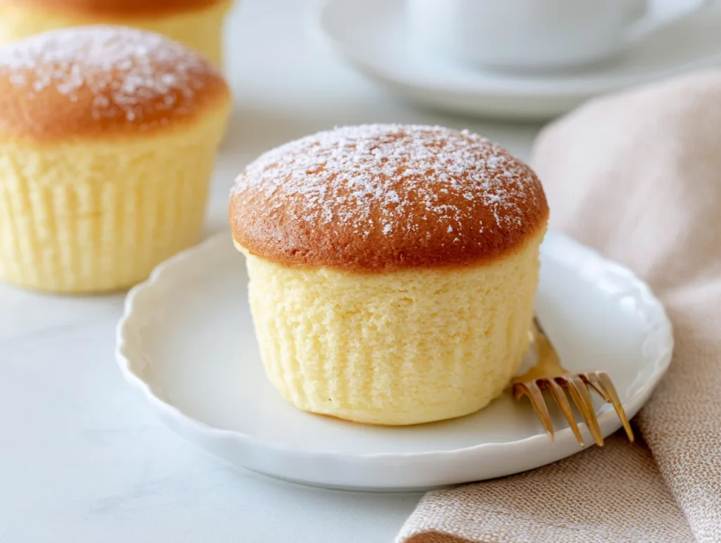 Airy Japanese Cotton Cheesecake Cupcakes Recipe