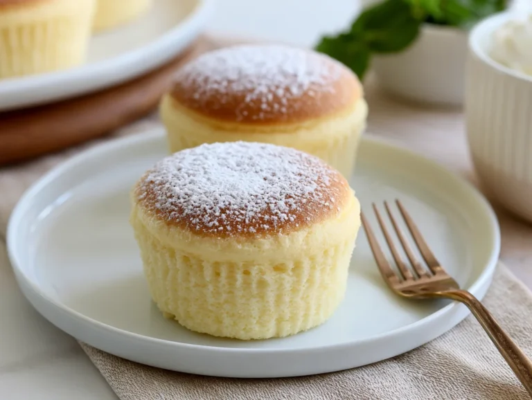 Airy Japanese Cotton Cheesecake Cupcakes Recipe