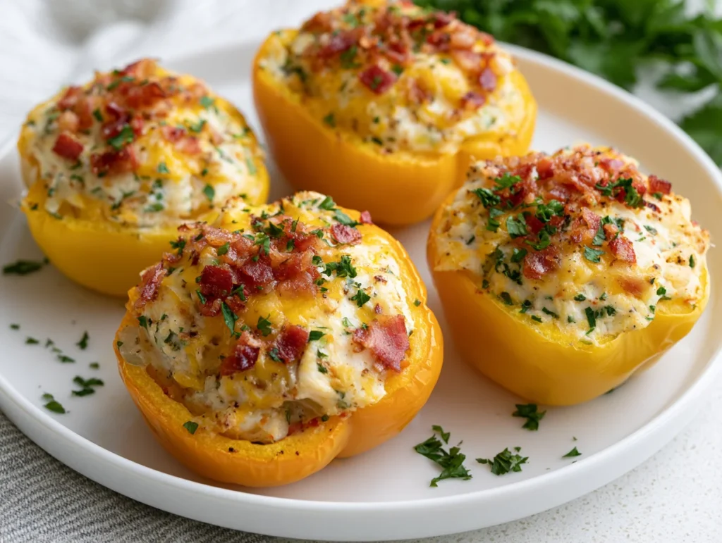 Bacon Chicken Stuffed Peppers Recipe