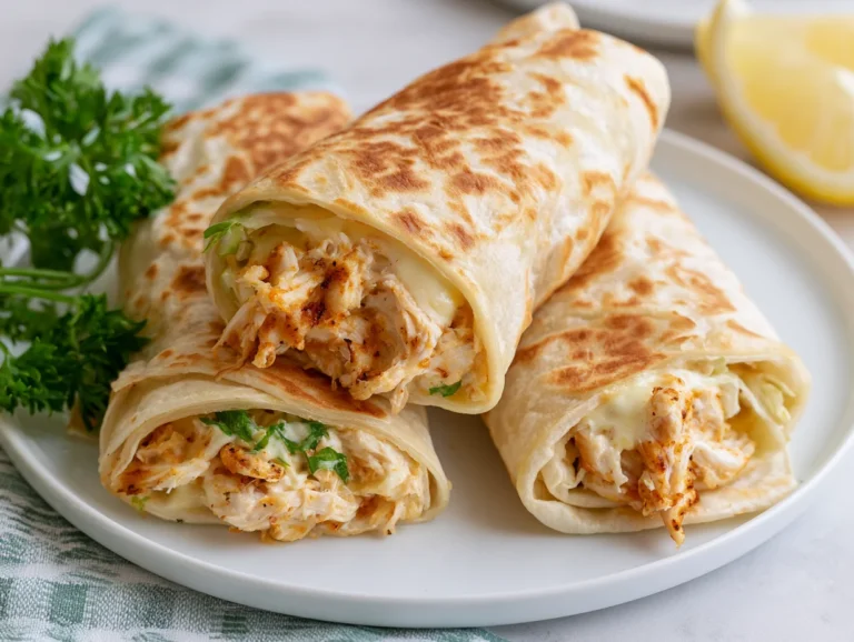 Best Cheesy Chicken Garlic Wraps Recipe