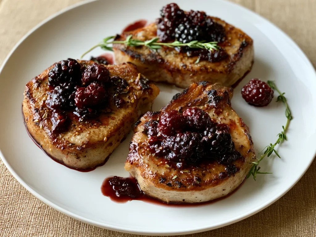 Blackberry Pork Chops Recipe