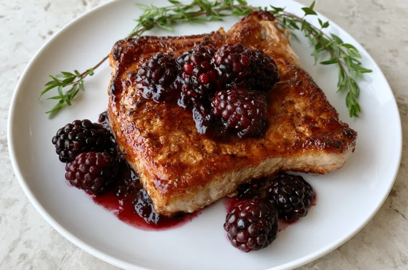 Blackberry Pork Chops Recipe