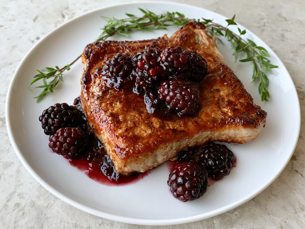 Blackberry Pork Chops Recipe