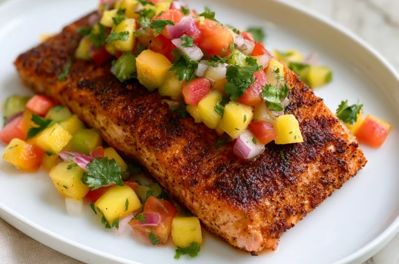 Blackened Salmon with Mango Salsa Recipe