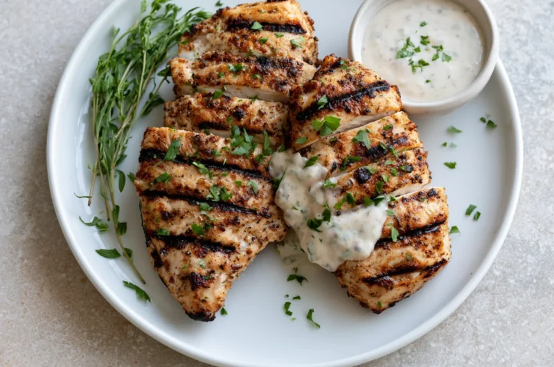 Cajun Grilled Chicken with Alabama White Sauce Recipe
