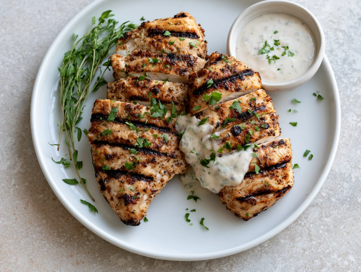 Cajun Grilled Chicken with Alabama White Sauce Recipe