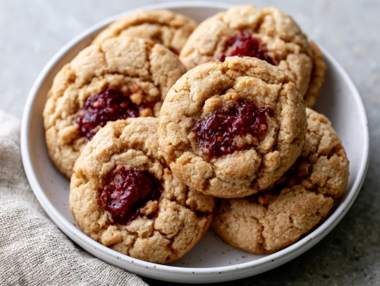 Chewy Peanut Butter Jelly Stuffed Cookies Recipe