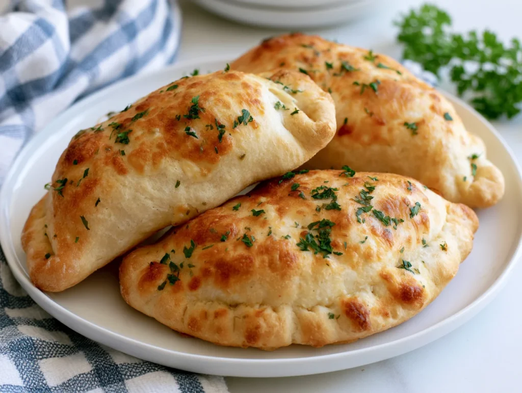 Chicken Alfredo Air Fryer Calzones Recipe
