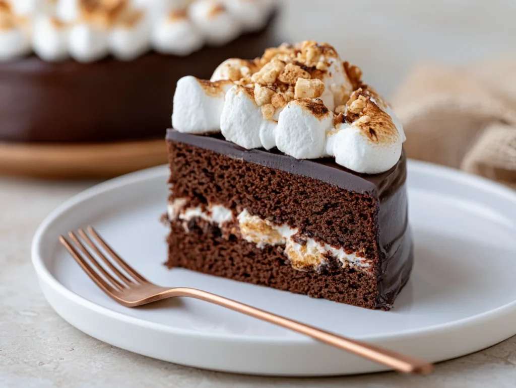 Chocolatey Smores Chocolate Cake Recipe
