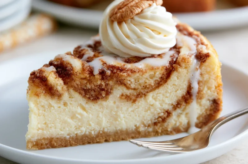 Cinnamon Roll Honeybun Cheesecake Recipe