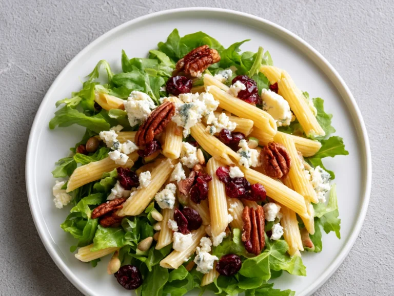 Colorful Feta Cranberry Penne Salad Recipe