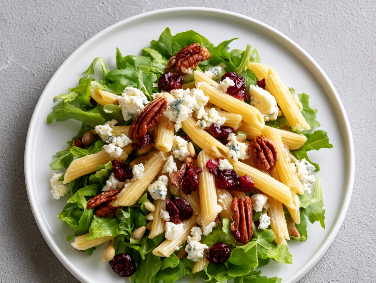 Colorful Feta Cranberry Penne Salad Recipe