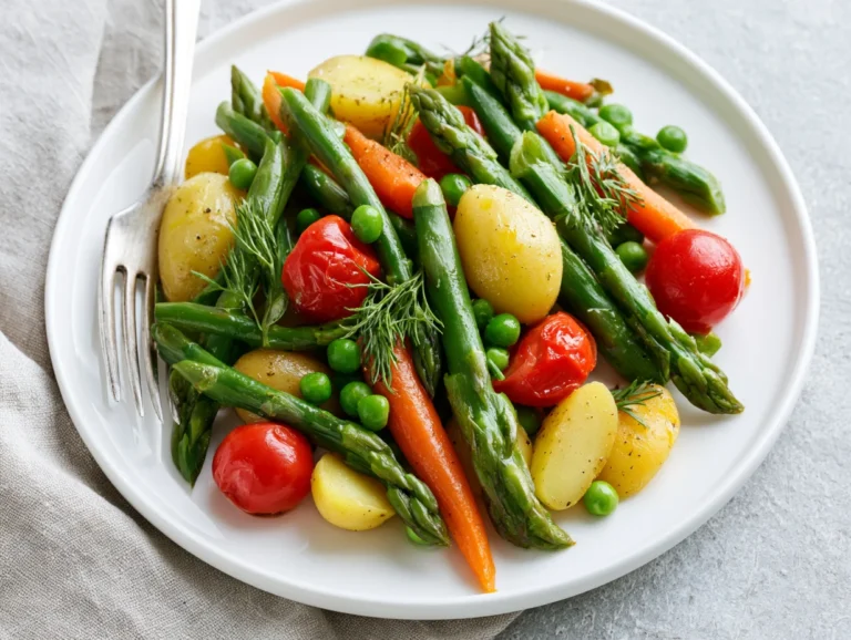 Colorful Sauteed Spring Vegetable Salad Recipe