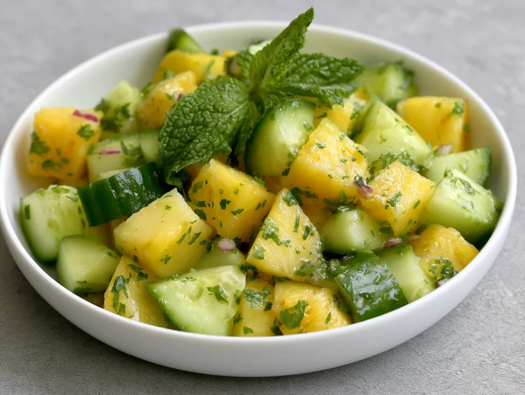 Cool Pineapple Cucumber Salad Recipe