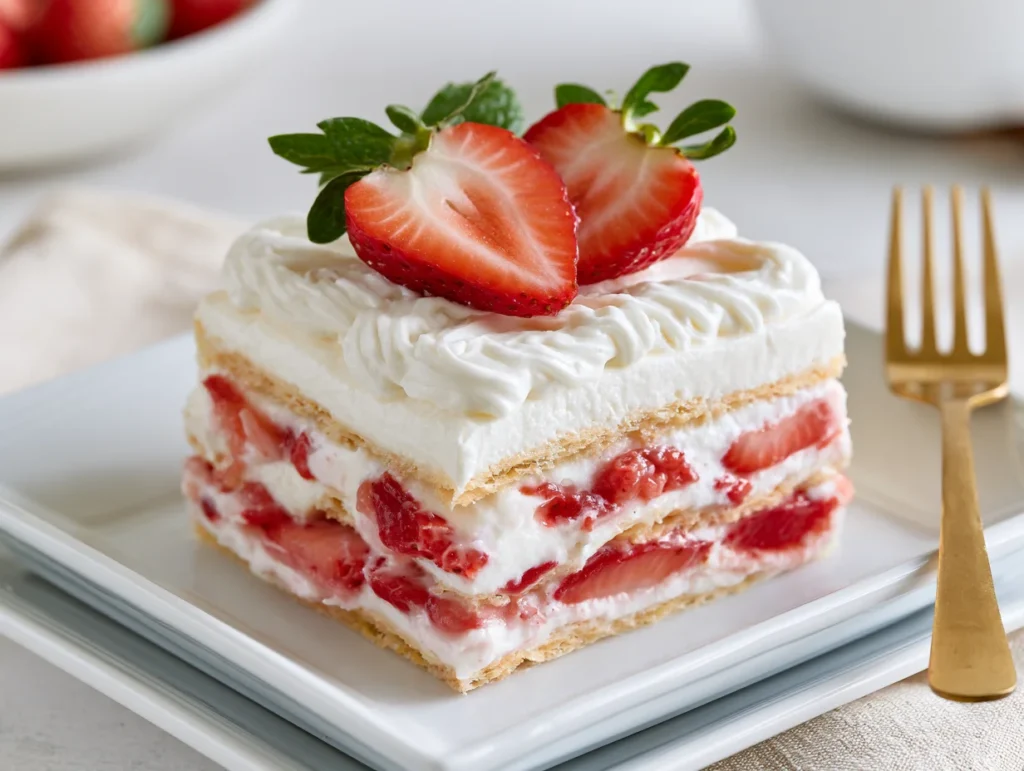 Creamy Strawberry Lasagna Dessert Recipe