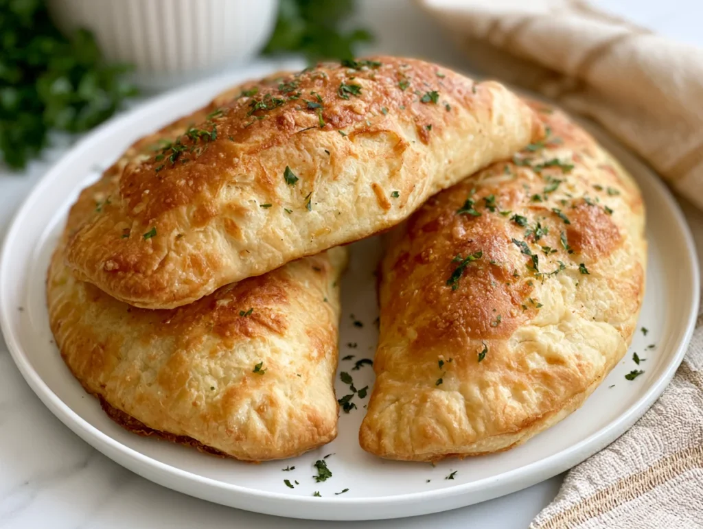 Crispy Chicken Alfredo Air Fryer Calzones Recipe