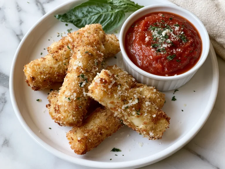Crispy Mozzarella Sticks with Marinara Recipe