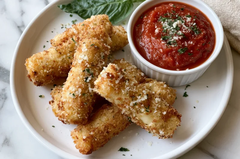 Crispy Mozzarella Sticks with Marinara Recipe