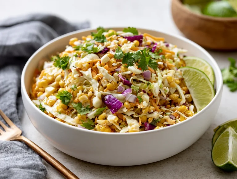 Crunchy Mexican Street Corn Coleslaw Recipe