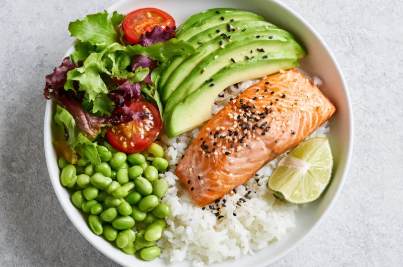 Delicious Salmon Rice Bowl Recipe