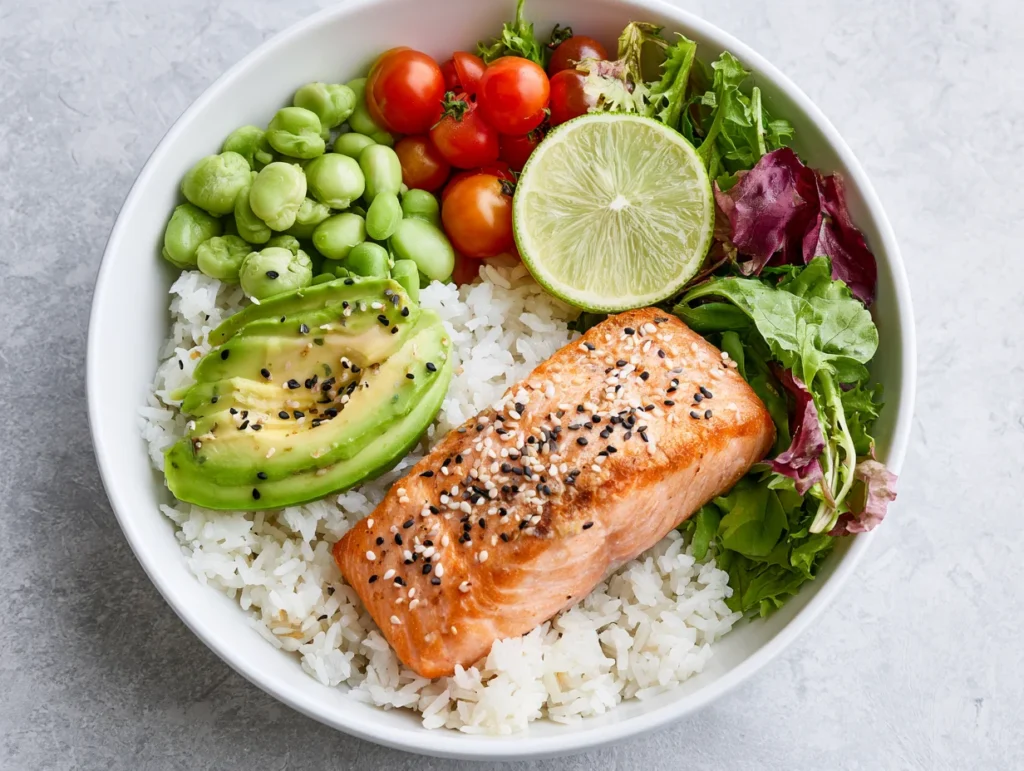 Delicious Salmon Rice Bowl Recipe