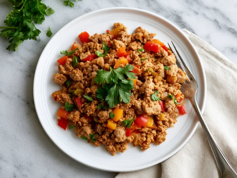 Easy Ground Turkey and Peppers Recipe