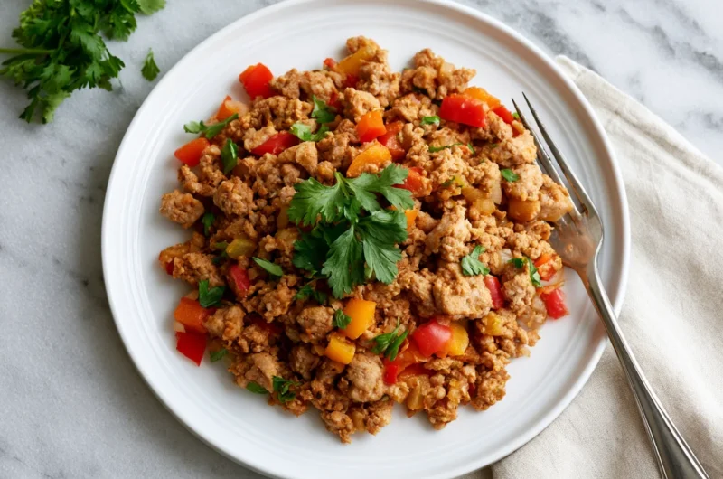 Easy Ground Turkey and Peppers Recipe