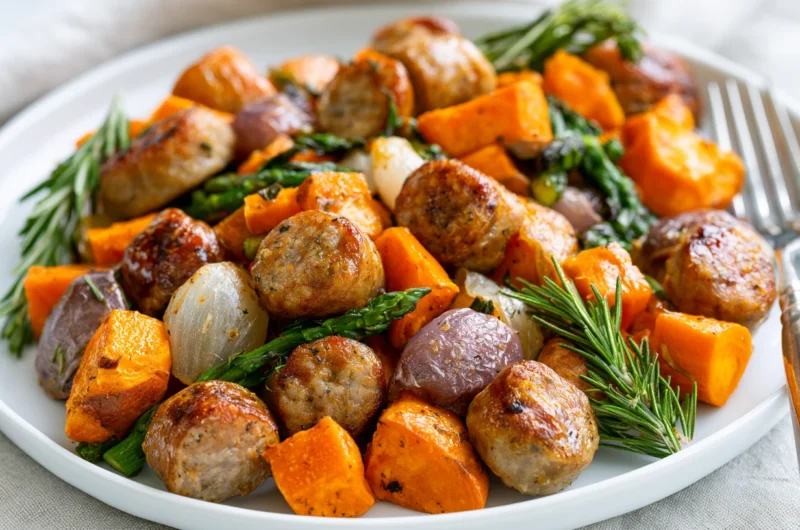 Easy Sausage Sweet Potato Sheet Pan Recipe