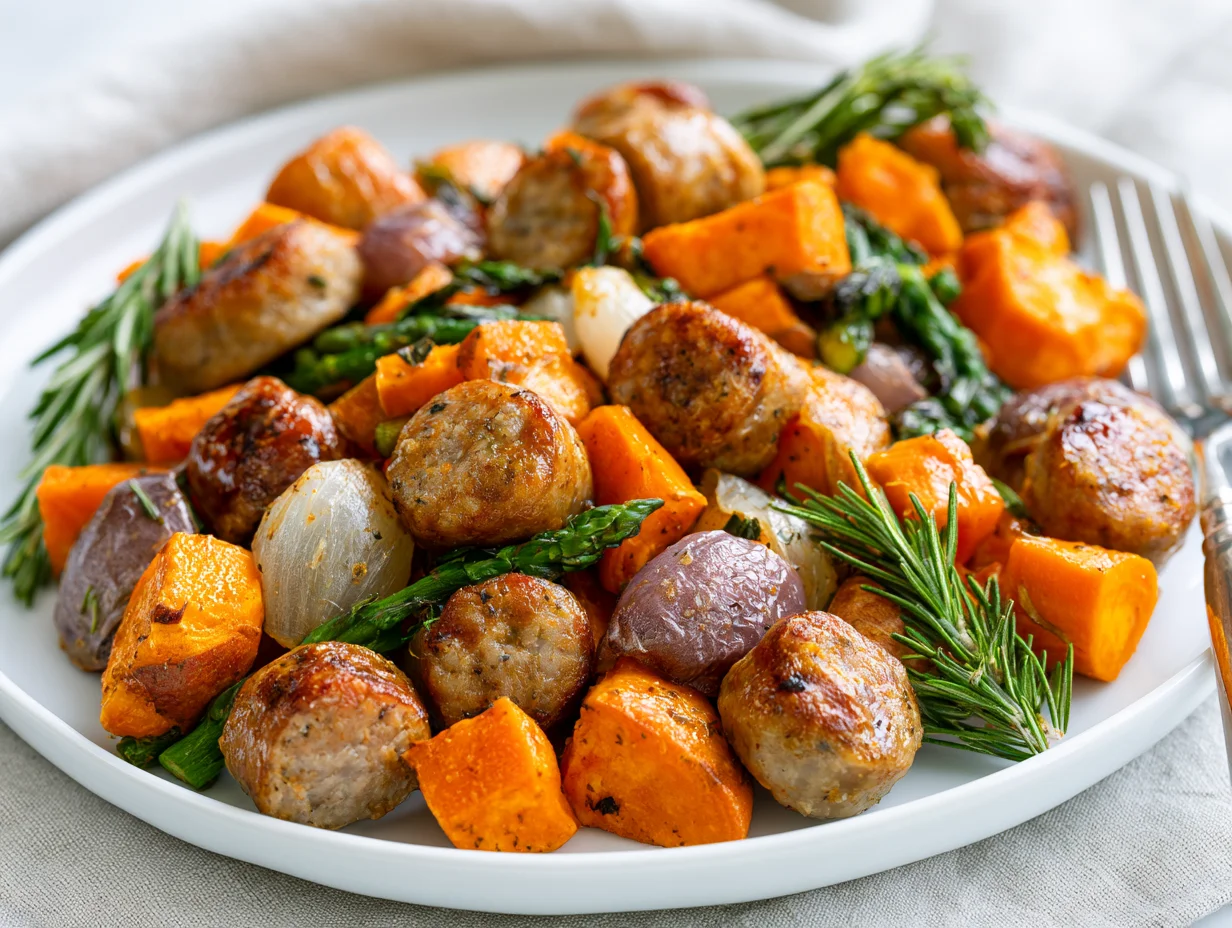 Easy Sausage Sweet Potato Sheet Pan Recipe